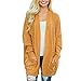Produktbild Sannysis Damen Pullover Herbst Winter Elegant Frauen Solide Cardigan Pocket Langarm Pullover Mantel