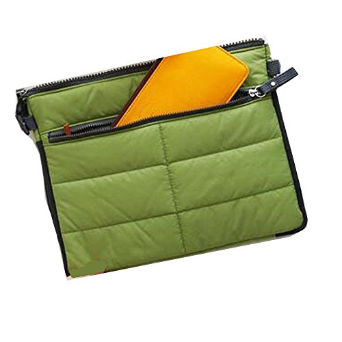 Organizzatore di Viaggi Borsa Custodia per tablet o computer a comparti multipli - per sacchetto in sacchetto, prodotti da bagno, trucco, tablet ecc (Verde)