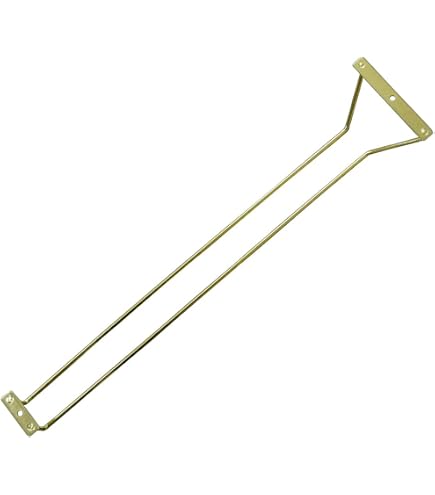Porte-verres à Vin Suspendu - Lot De 3 Supports Inox - 30,5 Cm - Pour Cuisine, Bar, Armoire