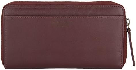 Hide & Hues Burgundy Zip around Genuine Leather Ladies wallet