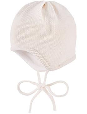 maximo Baby-Mädchen Mütze, Ausgenäht, Bindeband, Wollmix