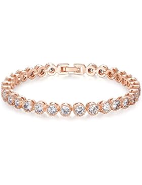 Kim Johanson Damen Edelstahl Tennis Armband 