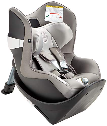Cybex - Silla de coche grupo 0+/1 Sirona M2 i-size, desde el nacimiento hasta los 4 años, de 45 cm hasta 105 cm aproximadamente, 19 kg máximo, CON BASE M, Manhattan Grey
