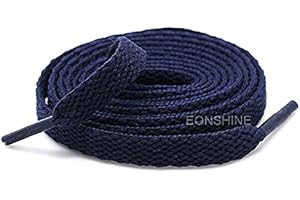 DANRAW STORES [PAIR] 120cm Flat Shoe laces, Soft Trainer Lace, Sneaker Lace, Polyester,Sports, Casual, Hiking, Mountaineering, Walking, Running