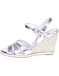 ROBERTO BOTELLA - <p>Sandalia cuña forrada</p> - Color Metal - Combi2 - Talla 35