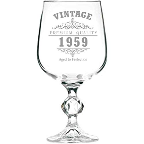 Lapal Dimension Vintage 1959 - Calice da Vino per 60° Compleanno, 325 ml