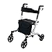 Produktbild Homcom® Rollator Alu Gehhilfe Gehwagen Laufhilfe höhenverstellbar klappbar Schwarz