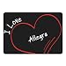 Produktbild Mousepad Modern I Love Allegra schwarz