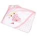Baby Bucket Soft Cotton Hooded Towel/Wrapper (Pink) RS.450.00