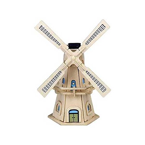 Preisvergleich Produktbild Weico 80144 - Solar Holzbausatz, Windmühle