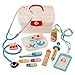 Produktbild GUOGUO Arztköfferchen Doktor Set Kinderarztkoffer Arztkoffer mit 16 TLG Arzt Spielzeug für Kinder ab 3 Jahren (Rot)