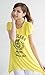 Bearsland Women's Breastfeeding and Nursing Ice Silk Summer Top Yellow UK Size 14-16