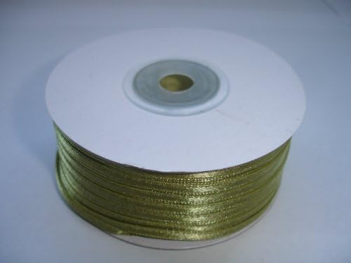 SATIN RIBBON - DOUBLE SIDED - 100 METRE ROLL- 3MM WIDTH - CRAFT - CARD MAKING - WEDDING - COLOURS AVAILABLE: PINK/BLACK/WHITE/RED/YELLOW/GOLD/SILVER/BLUE/NAVY/GREEN/BROWN/PURPLE/BEIGE/PINK/BRASS/COPPER/ORANGE (BRONZE 172)