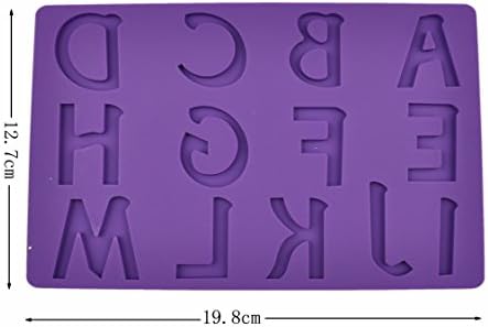 Lace Flower Silicone Mold Fondant Cake Decoration Baking Tool Mould (Alphabet Embossing Mat Letter1#)