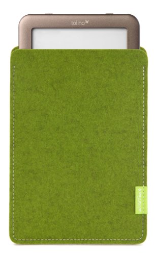 WildTech Sleeve für Tolino Page Hülle Tasche - 17 Farben (Handmade in Germany) - Farn