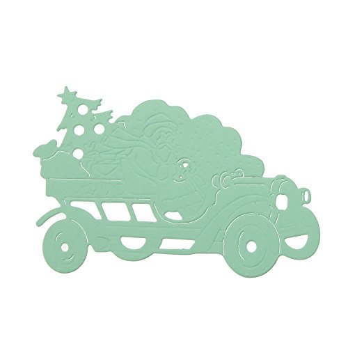 Amazingdeal365 Santa Metall Form Stanzschablonen Schablonen Schneiden DIY Dekor Sammelalbum Karten Buchzeichen Lesezeichen als Geschenk für Freunde Geburtstag Kinder,Kindergarten Hobby Schule Handarbeit Unterricht usw. Ein tolles Geschenk! - 2