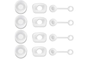 QZKJQDD Zestaw 12 silikonowych kubków, szczelne zatyczki, odporne na kurz, szczelne pokrywki, kompatybilne z Stanley Cup 2,0 40oz/30oz (przezroczyste)