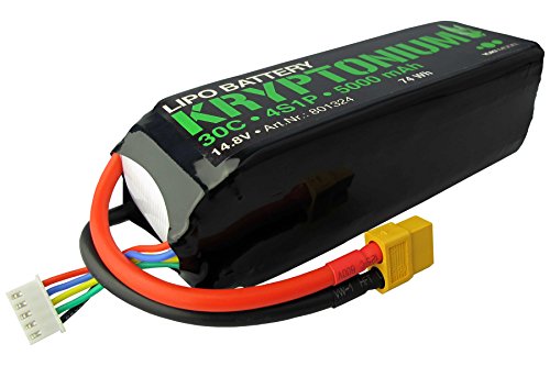Preisvergleich Produktbild LiPo • 4s1p • 14,8V • 5.000mAh • 30C • KRYPTONIUM • XT60