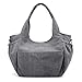 Produktbild FANGDADAN Umhängetaschen,Schultertasche,Frauen Canvas Retro Handtasche,Damen Casual Cross-Body Beutel,Weiblichen Messenger Bag Pendler Pauschalreisen Tote Grau