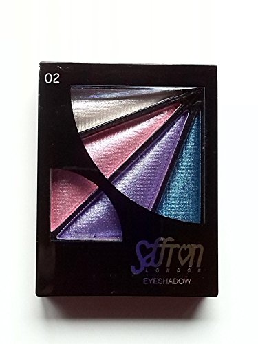 Saffron Shimmer Eye Shadow Quad (02 Pink Purple)