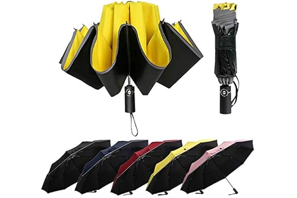 ZFQ Parapluie de Golf de 120 cm, Ouverture Automatique, Coupe-vent, Imperméable, Compact, Grand Auvent Double, Protection UV 50+, Parapluie de Voyage Pliable Solide et Surdimensionné