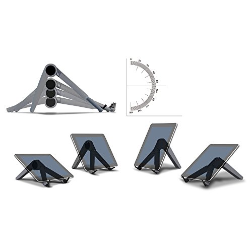 OPUS 2 344310 Desk ständer für Laptop, Tablet, E-reader matt aluminium/ schwarz - 6