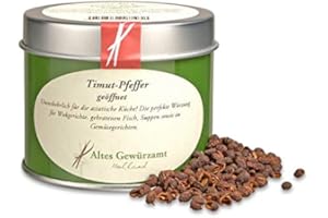 Altes Gewürzamt Timut Pfeffer geöffnet Szechuanpfeffer Nepal 50 g - Ingo Holland