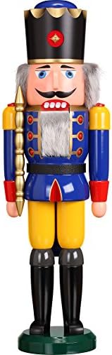 Nutcracker Large Figure Royal Blue 60 cm Seiffen folk art Erzgebirge