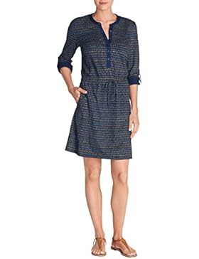 Eddie Bauer Damen Blusenkleid aus Baumwoll-Slub - bedruckt
