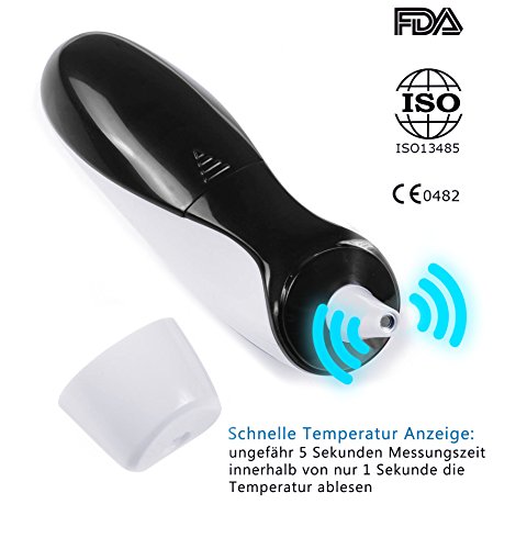 Siensync Infrarot Thermometer, Stirn Und Ohr Fieberthermometer, Bescheinigt FDA / CE / ISO Digitale Baby Thermometer Sofortige Lesen Dual Modi Ohrthermometer Für Kinder, Babys Und Erwachsenen - 5