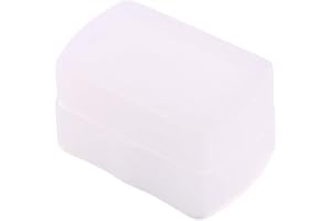 VBESTLIFE Diffusore del Flash, diffusore del Flash più Morbido di Rimbalzo della Fotocamera in plastica Bianca per Canon 580EX 580EX II per YONGNUO YN560 YN-565EX