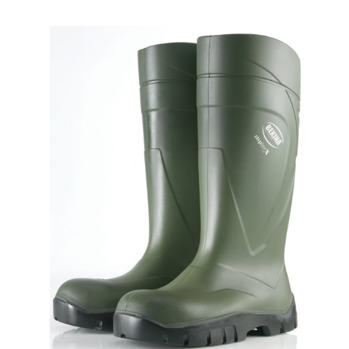 Bekina StepliteX Polyurethane (PU) Soft-Toe Wellington Boots - Green - Size 7 UK