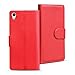 Produktbild Sony Xperia E5 Bookstyle Hülle, Conie Mobile PU Leder Schutzhülle Handytasche Bookcase Tasche Premium Klapphülle in Rot