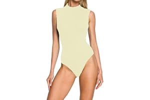 R&N FASHIONS - Women Sleeveless Turtle Neck Bodysuit Leotard – Comfortable Fit – Performance Wear - Dance Class Essential – Ballet, Gymnastics, Dance, Clubbing