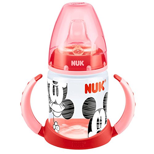 NUK Mickey & Minnie First Choice 150ml Learner Bottle with Silicone Spout (Red)
