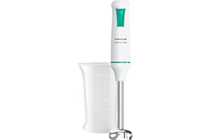 Taurus – Batidora mano Robot 750 Inox | 750W | 2 Velocidades + Turbo | Cuchillas y Varilla Inox | Compacta y Ergonómica | Montaje fácil | Campana antisalpicaduras | Libre BPA | Accesorios