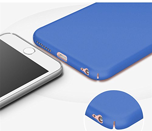 Qissy Carcasa Huawei P8 Lite  2017 Series  Incluido Anti-Scratch Anti-Huella Dactilar a Prueba de Choque Suave Protective Case Cover Skin para Huawei P8 Lite 2017 Series  Azul Real 