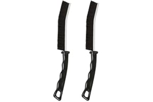 2 Pcs Zephy Crevice Cleaning Brush, Hard-Bristle Cleaning Brush UK, Multi-Purpose, Carpet Brush, Kitchen Gadgets 2023 New, Grout Cleaner, Grout Brush, Tile, Bathroom, Gap Cleaning Brush (Plastic)