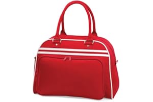 COOZO Retrò Bowling Borsa - Classico Rosso/Bianco - Taglia Unica