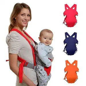 Gitesh Multi-Functional Front Baby Carrier | Ideal for Kids 0 to 3 Years | Soft Cushion, Adjustable Straps (Multi-Colors) Send as per Available Color