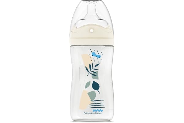 DODIE Biberon Tétine multi-perforée anti-coliques - 270ml - BLEU - 3+ mois - tétine biomimétisme débit 2
