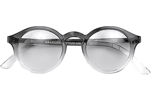 LONDON MOLE Okulary | Graduate okulary do czytania | Okrągłe Okulary | Fajni Czytelnicy | Designerskie okulary | Męskie/Damskie okulary do czytania | Unisex | Zawiasy sprężynowe