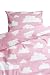 Farg Form Bedset with Cloud Print Light (Pink)