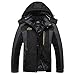 Produktbild Men Women Winter Skiing Hooded Jacket Outdoor Mountaineering Windbreaker Coat - Black(L)