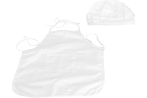 Ladieshow Baby Koch Kostüm Set, Baby Koch Schürze Hut Neugeborenen Fotografie Requisiten Kinder Koch Kostüm Geburtstag Fotografie Prop (S-Mädchen)