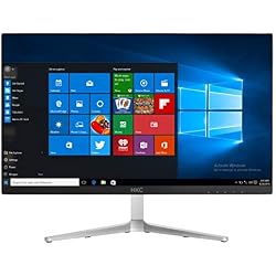 HKC AT22A: Ordenador de sobremesa Todo en uno con Windows 10 preinstalado (procesador Intel Dual-Core de 1.3 GHz, Memoria RAM de 4 GB, Disco Duro de 32 GB, WiFi, USB, HDMI, Pantalla Full HD)