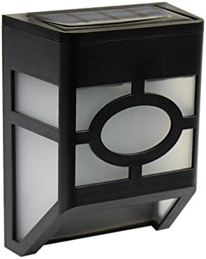 NEWNEN Energy-Saving Solar Light 2LED Sensor Lamp for Fence Wall Home Garden Path Yard Stairs Pack of 2