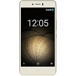 BQ Aquaris U Plus - Smartphone de 5'' (4G, WiFi, Bluetooth 4.2, Qualcomm Snapdragon 430 Octa Core, 16 GB de Memoria Interna, 2 GB de RAM, cámara de 16 MP, Android 6.0.1 Marshmallow) Blanco y Dorado