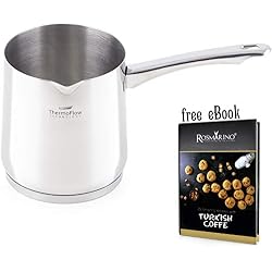ROSMARINO Cafetière Turque en Acier Inoxydable 900 ML