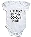 HippoWarehouse personalised any text any colour baby vest boys girls
